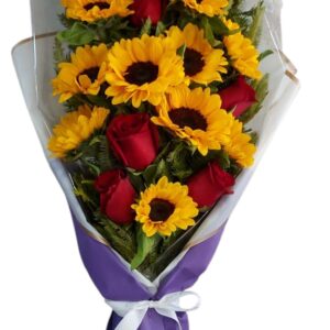 Ramon 10  Rosas Importada 17 girasoles