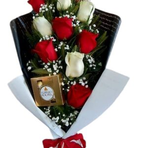 Ramo 11 Rosas importadas mas chocolate