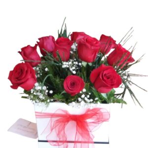 Arreglo floral 12 Rosas importadas